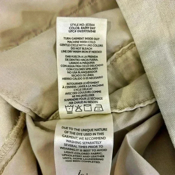 🤎”Joie” NWT Rainy Day/Oatmeal Pleated Shorts w/ Front & Back Pockets Size XXL🤎 - Picture 8 of 12